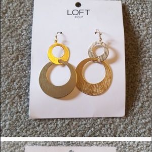 Loft two hoop earrings